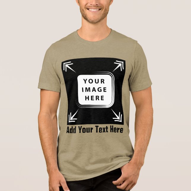 Erstellen Sie eigene Personalisierte Geschenke für Tri-Blend Shirt (Vorderseite)