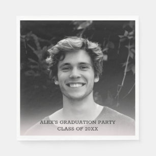 Erstellen Sie ein eigenes Foto-Graduiertenpapier Serviette