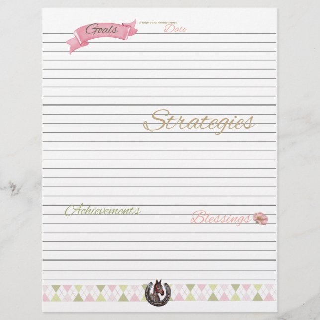 erstellen Sie ein eigenes HORSE-Journal Briefbogen (Vorderseite)