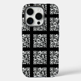 Erstellen Sie ein gekacheltes QR-Code-Muster | Edi iPhone 16 Pro Hülle