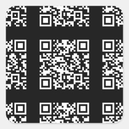 Erstellen Sie ein gekacheltes QR-Code-Muster | Edi Quadratischer Aufkleber