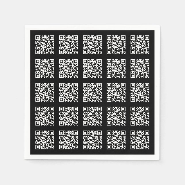 Erstellen Sie ein gekacheltes QR-Code-Muster | Edi Serviette (Vorderseite)