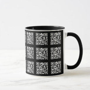 Erstellen Sie ein gekacheltes QR-Code-Muster Edi Tasse