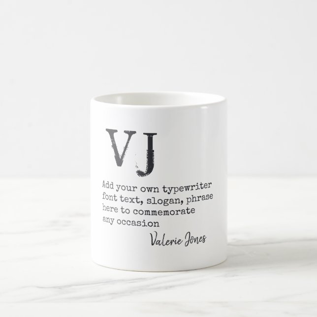 Erstellen Sie ein Geschenk für Ihren eigenen Schre Kaffeetasse (Mittel)