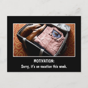 Erstellen Sie ein individuelles demotivierendes Ge Postkarte