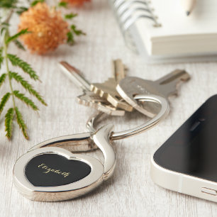 Erstellen Sie ein individuelles, stilvolles Gold M Schlüsselanhänger