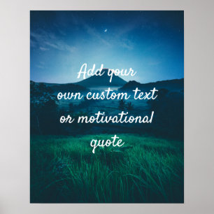 Erstellen Sie ein individuelles Zitatposter - Berg Poster