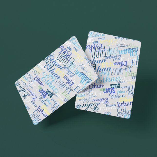 Erstellen Sie ein Kartenspiel mit Ihrem eigenen Na Spielkarten (Von Creator hochgeladen)