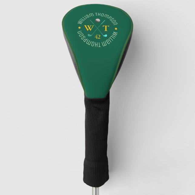 Erstellen Sie ein modernes Monogramm für einen Gol Golf Headcover (Vorderseite)
