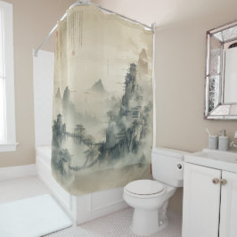 Erstellen Sie ein Vintages, benutzerdefiniertes Bi Duschvorhang