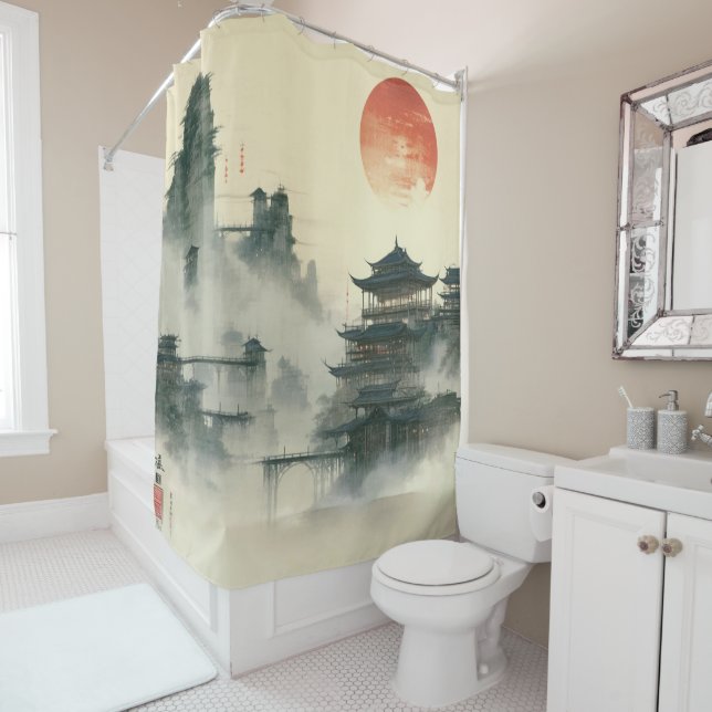 Erstellen Sie ein Vintages, benutzerdefiniertes Bi Duschvorhang (Beispiel)