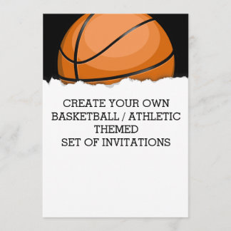 Erstellen Sie eine Basketball-Einladung Einladung