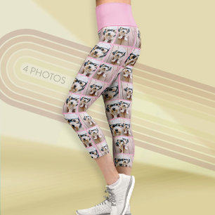 Erstellen Sie eine benutzerdefinierte Fotocollage Capri Leggings
