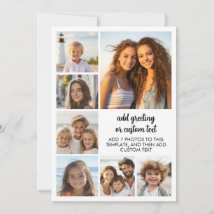 Erstellen Sie eine benutzerdefinierte Fotocollage Feiertagskarte