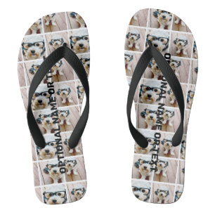 Erstellen Sie eine benutzerdefinierte Fotocollage Flip Flops