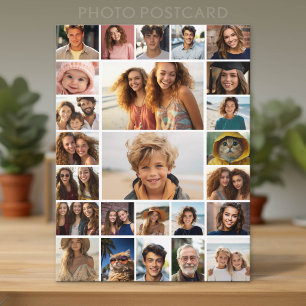 Erstellen Sie eine benutzerdefinierte Fotocollage  Postkarte