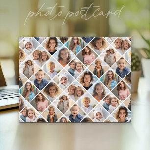 Erstellen Sie eine benutzerdefinierte Fotocollage Postkarte
