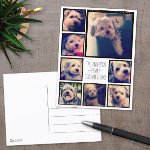 Erstellen Sie eine benutzerdefinierte Fotocollage Postkarte