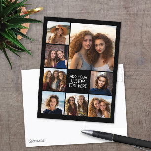 Erstellen Sie eine benutzerdefinierte Fotocollage Postkarte