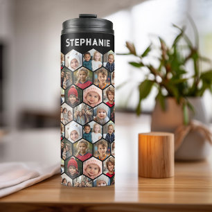 Erstellen Sie eine benutzerdefinierte Fotocollage Thermosbecher