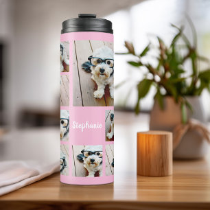 Erstellen Sie eine benutzerdefinierte Fotocollage Thermosbecher