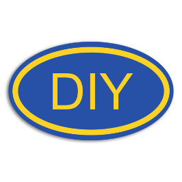 Erstellen Sie eine Blue und Gold Euro Style Oval A Ovaler Aufkleber