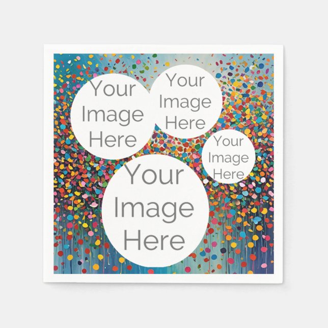 Erstellen Sie eine eigene Papiertextvorlage für da Serviette (Vorderseite)