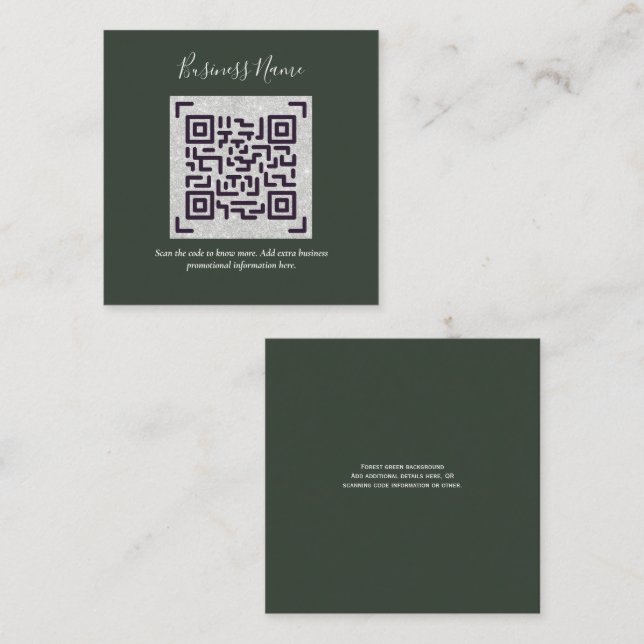 Erstellen Sie eine eigene QR Code Business Card -  Begleitkarte (Vorne/Hinten)