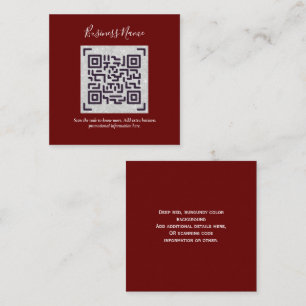 Erstellen Sie eine eigene QR Code Business Card -  Begleitkarte