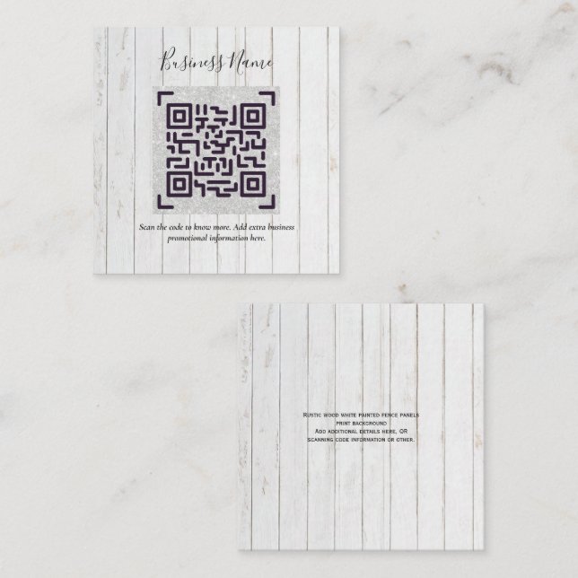 Erstellen Sie eine eigene QR Code Business Card -  Begleitkarte (Vorne/Hinten)