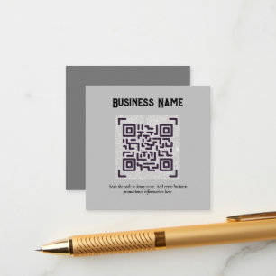 Erstellen Sie eine eigene QR Code Business Card -  Begleitkarte