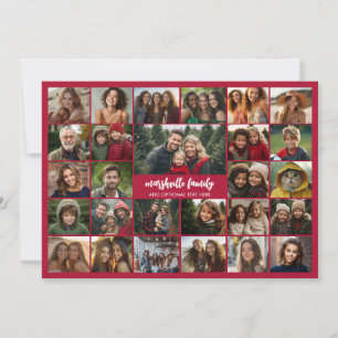 Erstellen Sie eine lustige Fotocollage mit 27 Foto Feiertagskarte