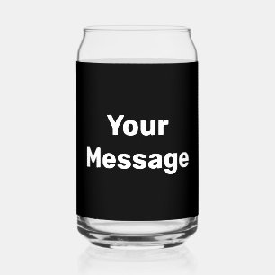 Erstellen Sie eine Vorlage mit schwarzem und weiße Dosenglas