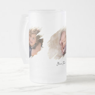 Erstellen Sie einen benutzerdefinierten Fototext-F Mattglas Bierglas