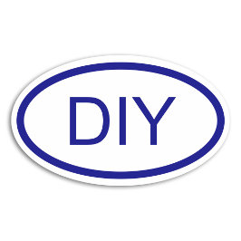 Erstellen Sie einen Blue Euro Style Oval Sticker