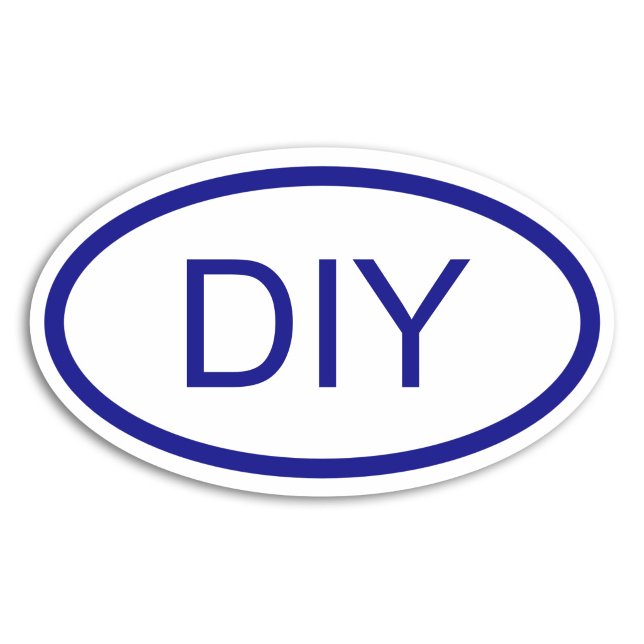 Erstellen Sie einen Blue Euro Style Oval Sticker (Create a Blue Euro Style Oval Sticker)