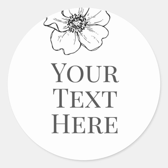 erstellen Sie einen eigenen Bildtextaufkleber Rege Runder Aufkleber (Vorderseite)