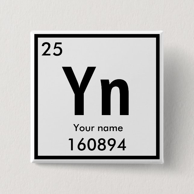 Erstellen Sie einen eigenen Knopf für das chemisch Button (Vorderseite)