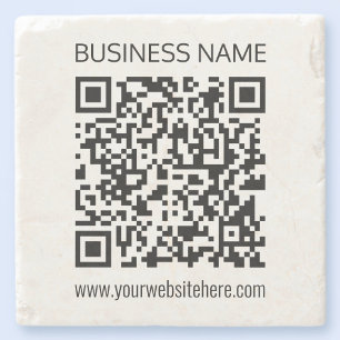 Erstellen Sie einen Geschäfts-QR-Code sofort und b Steinuntersetzer