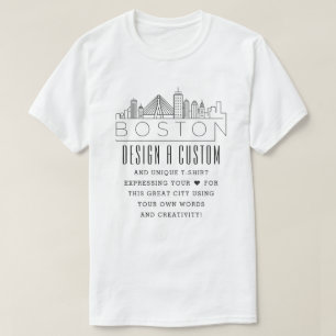 Erstellen Sie einen maßgeschneiderten Boston, Mas T-Shirt