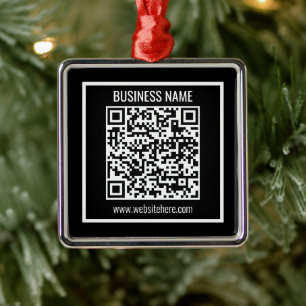 Erstellen Sie einen modernen QR-Code sofort Ornament Aus Metall