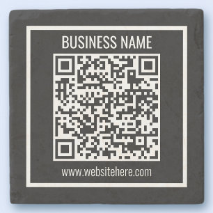 Erstellen Sie einen modernen QR-Code sofort Steinuntersetzer