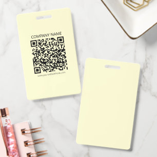 Erstellen Sie einen QR-Code Blassgelb Ausweis