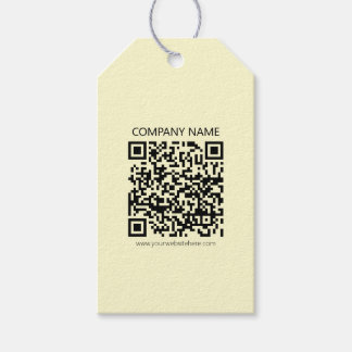 Erstellen Sie einen QR-Code | Blassgelb Geschenkanhänger