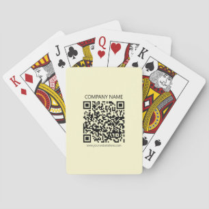 Erstellen Sie einen QR-Code Blassgelb Spielkarten