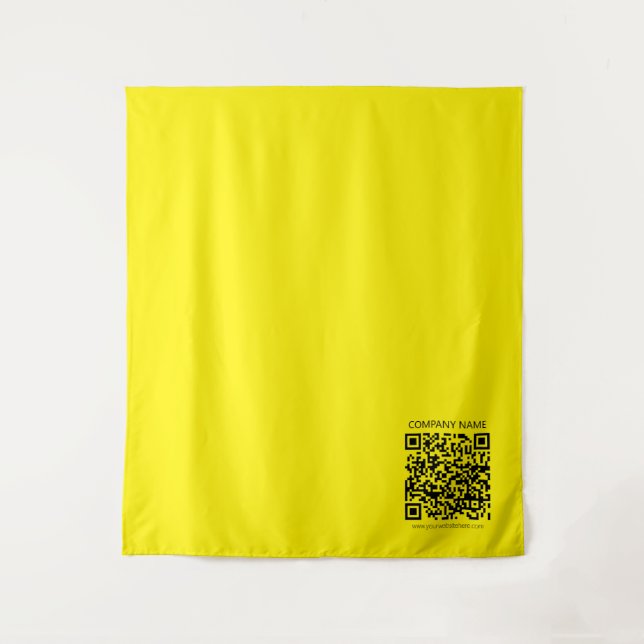 Erstellen Sie einen QR-Code | Leicht erkennbar in  Wandteppich (Vorderseite)