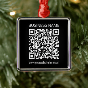 Erstellen Sie einen QR-Code sofort mit der URL Ihr Ornament Aus Metall