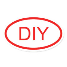 Erstellen Sie einen roten, ovalen Aufkleber im Eur