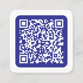 Erstellen Sie einen scannbaren QR-Code | Bearbeitb Quadratische Visitenkarte