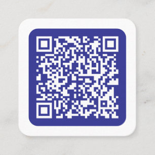 Erstellen Sie einen scannbaren QR-Code Bearbeitb Quadratische Visitenkarte